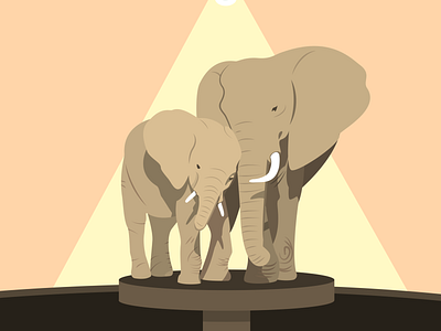 Let Elephants be Elephants animal elephant illustration