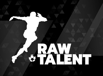 Raw Talent Logo Design football graphic design logo youtube