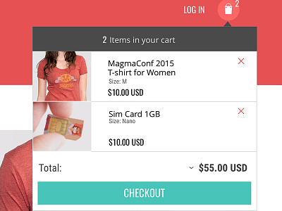 Magma Store Cart Preview cart checkout preview ui user interface ux