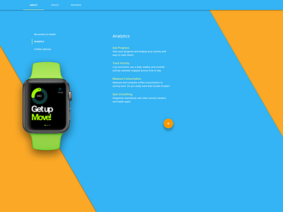 Get Up Move Storefront apple watch ecommerce flat ios material design