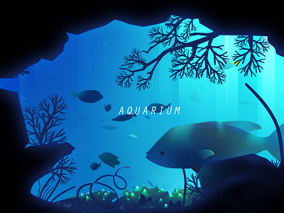 Aquarium illustration vector