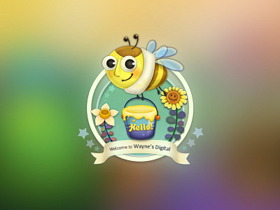BeesMania app illustration logo