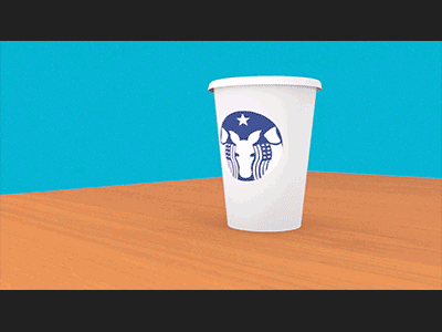 Washington Politics blender coffee democracts motion design postcards republicans starbucks washington