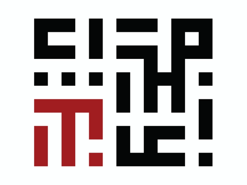 Generative Logo for Fine Art Startup art blockchain digital fine art graphic design grid hash logo matrix mondrian pixel processing