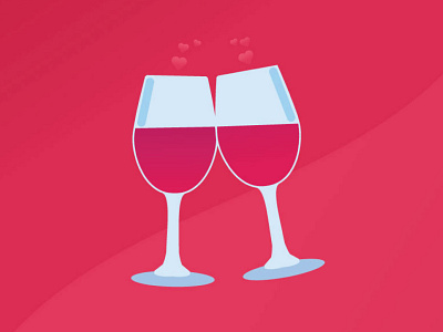 Wine Love design glass graphics heart illustration illustrator red redwine wine winery