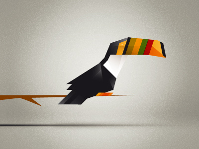 Triangular Toucan... animal birds collection color design fun gradient graphics illustration illustrator series smart toucan triangle triangular grid