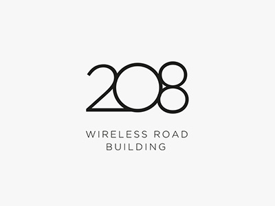 208 Wireless Road 208 branding logo number