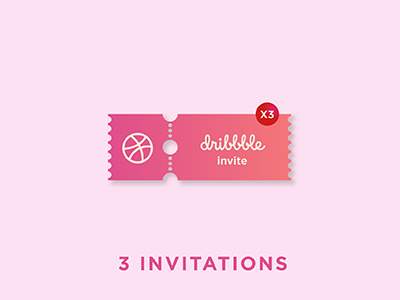 3 Dribbble Invites dribbble invite invites
