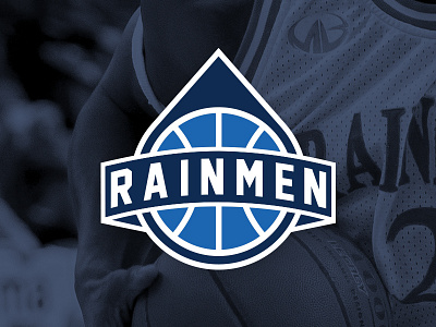Halifax Rainmen Logo basketball branding emblem graphicdesign halifax halifaxrainmen logo matthewmackay sports typography wordmark