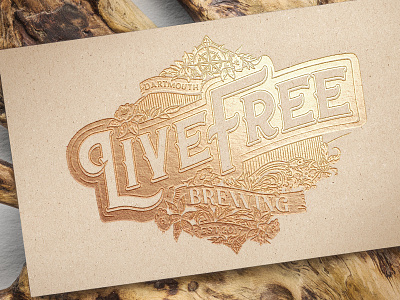 Live Free BrewPub beer beercan branding design logo packaging stamp type typography