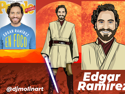 portrait vector style jedi custom from edgar ramirez