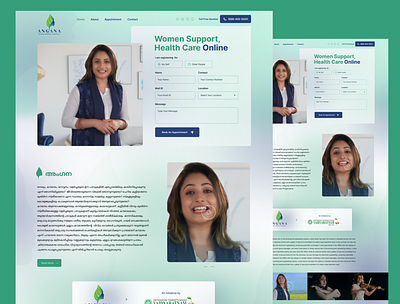 Women Support and Health Care Website ui women women power women support and health care