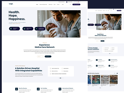 Hospital Website Template health hospital hospital website template ui website template