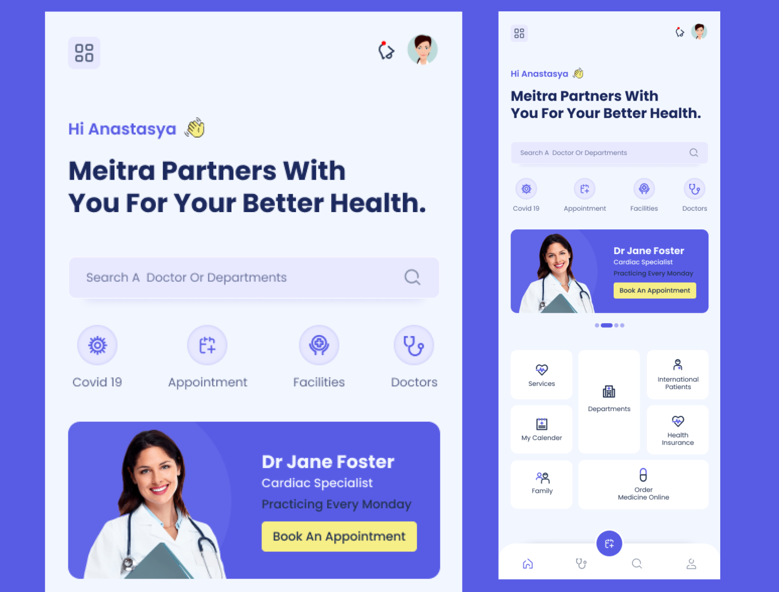 Hospital Booking App | Doctor Booking App by Naveen Machat on Dribbble