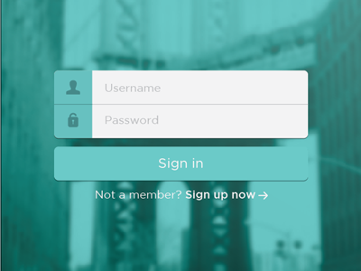 Login by Josh Franklin on Dribbble