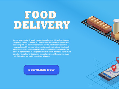 Food delivery toy train branding delivery design food delivery illustration illustrator isometric toy train train
