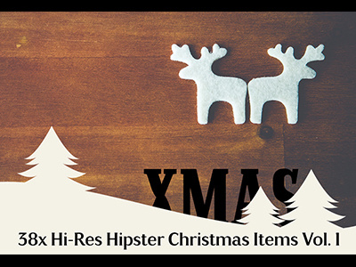 38x Hi-Res Hipster Xmas Items Vol. 1