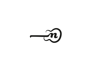The Music pt.2 guitar instrument logo logotype music