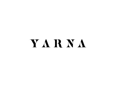 Yarna fashion logo text only typography