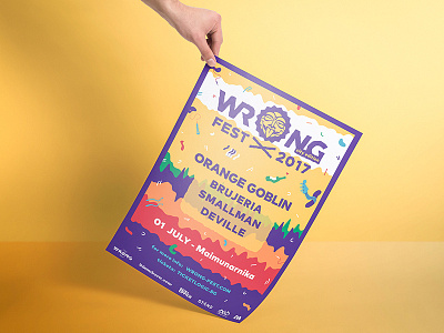 Wrong Fest 2017 - poster colorful fest festival poster