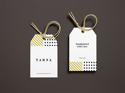 Yarna tags clothes dots fashion stripes stylish tag