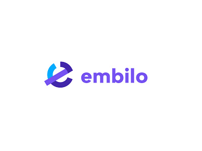 Embilo digital marketing e flat modern purple web