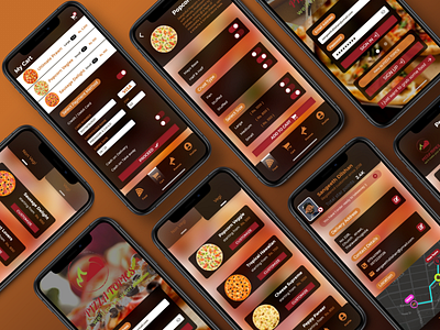 Pizza Topics app design food iphone mobile app pizza ui ux