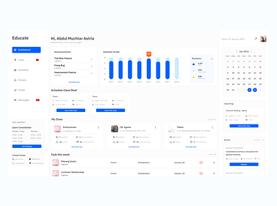 Educate learn figma ui