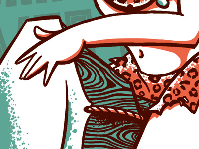 Buzzsaw Joint cover preview #2 cramps bones bongos primitive tiki artwork pin up punk rock n roll garage cover illustration