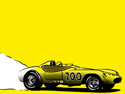 Moonbeam 200 preview 03 rock n roll races halftones 60s vintage press article magazine illustrator illustration dragster hot rod