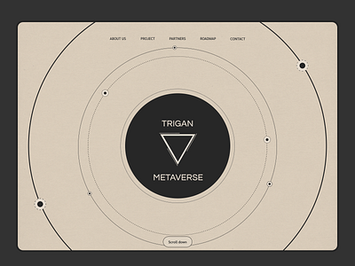 Landing page for a metaverse project