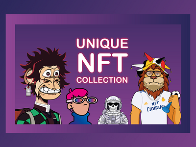 the characters are unique NFT characters graphic design illustration nft