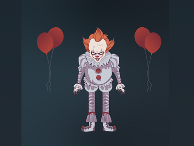 IT - Pennywise the Dancing Clown art clown illustration it pennywise