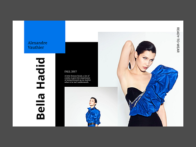 Banner for online store Alexandre Vauthier