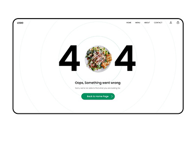 Error 404 Web Page UI Design figma graphic design ui ui design uiux