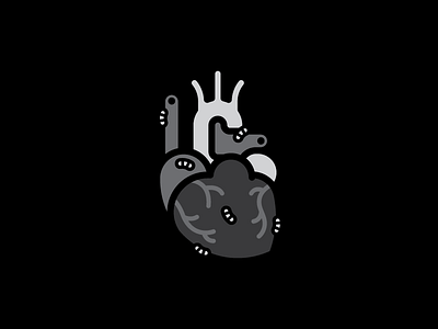 blackheart dead heart illustration maggots mono rotten