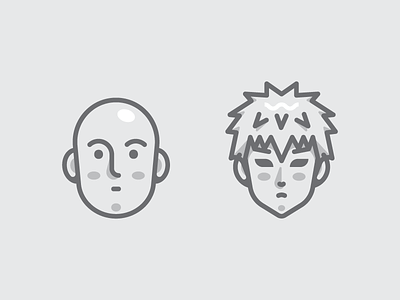 OPM bald cartoon cyborg duo face genos hero onepunchman partners saitama