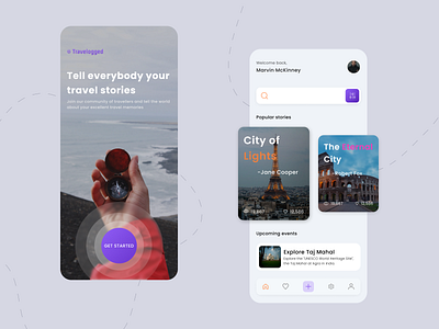 Travel Community App concept