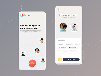 Connect App Concept app app ui best ui cleam app clean clubhouse community community app design dribble best shot instagram minimal sharing sicial media app social social media ui ui design ux ux design