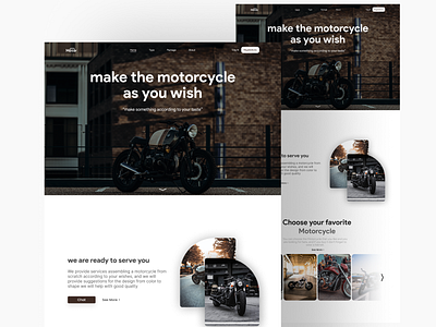 UI Web "Motor" design uiux design web motorcycle ui ui web ux web motorcycle