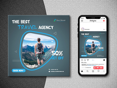 Travel Social Media Poster branding business flyer corporates flyer event flyer flyer graphic design illustration logo postcard poster social media poster templets ui