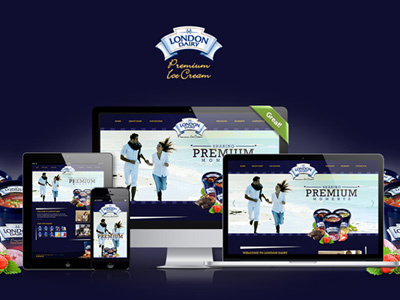 London Dairy Premium Website abdulaziz azizdesigner icecream website karachi designer freelancer london dairy premium uae designer freelancer