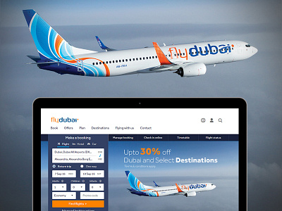 Flydubai Dribbble Cover