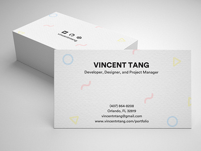 Business Card Design with Mockup