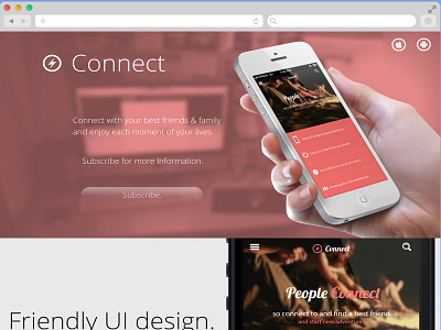 Connect App landing page