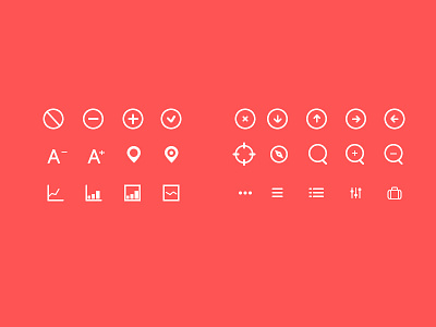 Simple Icons collection glyphs icon icons pack set ui