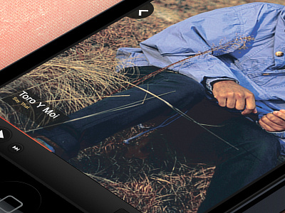 Music Player design flat iphone minimal music player