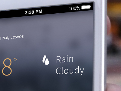 Cloudy App app cloudy elegant flat iphone simple weather