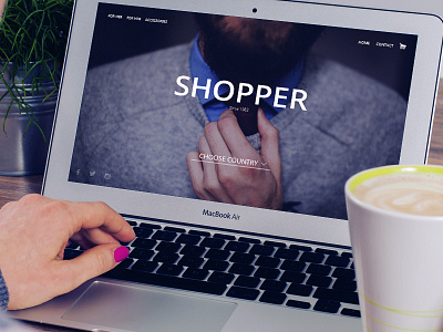 Clothing website SHOPPER branding design responsive template ui ux website
