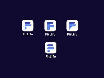 FitLife app branding design elegant icon illustration iphone logo logodesign logodesigner logotype minimal new ui vector